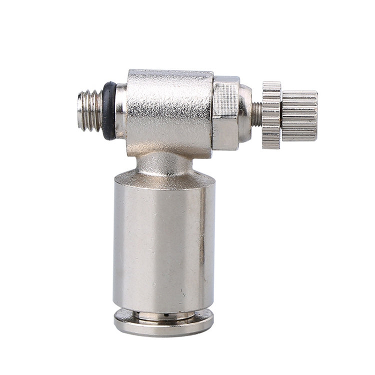 SL4-01 LAIZE Nickel Plated Copper Male Thread Throttle Valve Pneumatic Connector