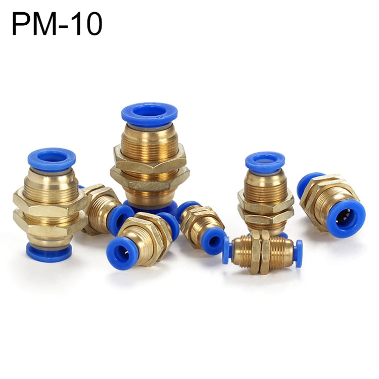 PM-10 LAIZE PM Bulkhead Straight Pneumatic Quick Connector