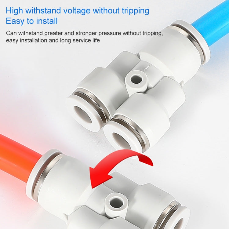 PW10-6 LAIZE PW Y-type Tee Reducing Pneumatic Quick Fitting Connector