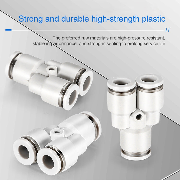 PW12-8 LAIZE PW Y-type Tee Reducing Pneumatic Quick Fitting Connector