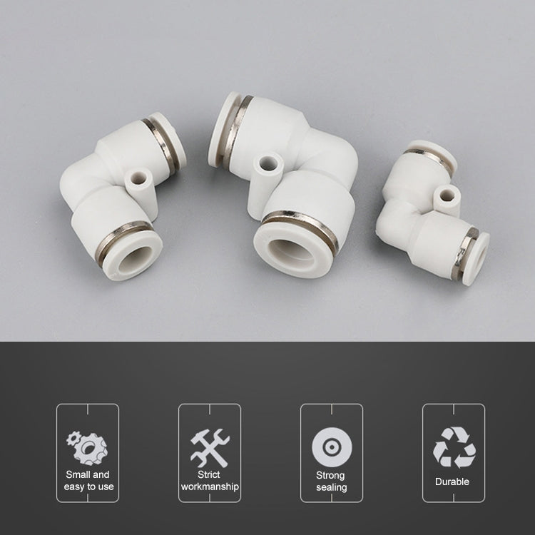 PV-4 LAIZE 10pcs PV Elbow Pneumatic Quick Fitting Connector