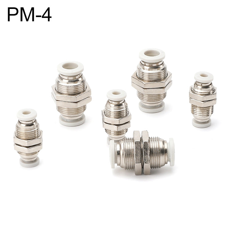 PM-4 LAIZE PM Bulkhead Straight Pneumatic Quick Fitting Connector