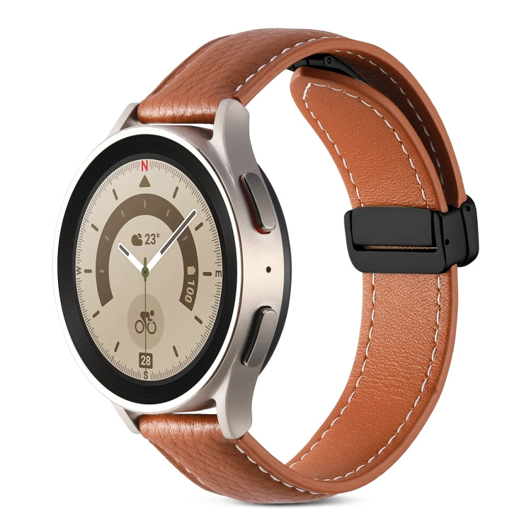 Folding Buckle Genuine Leather Watch Band