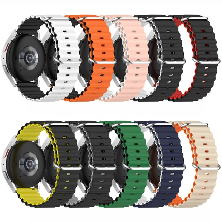 Universal Ocean Style Silicone Two Color Watch Band