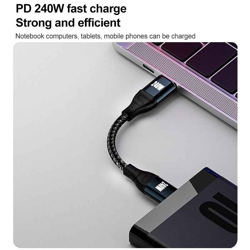 Uniqbuy For PD 240W Type-C to Type-C Fast Charge Data Cable, Length:0.5m