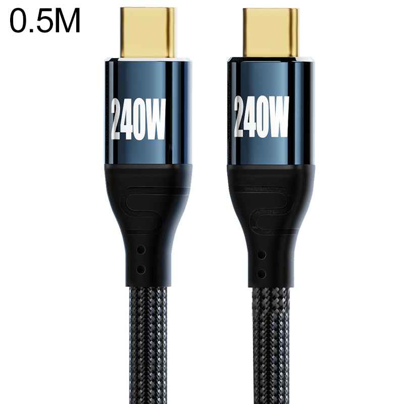 Uniqbuy For PD 240W Type-C to Type-C Fast Charge Data Cable, Length:0.5m