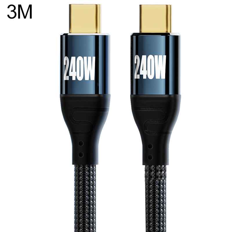 Uniqbuy For PD 240W Type-C to Type-C Fast Charge Data Cable, Length:3m