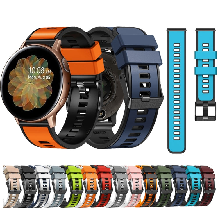Universal Two Color Silicone Watch Band