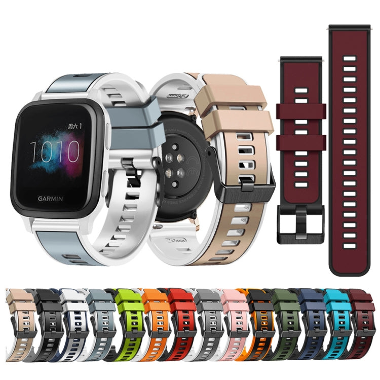 Universal Two Color Silicone Watch Band