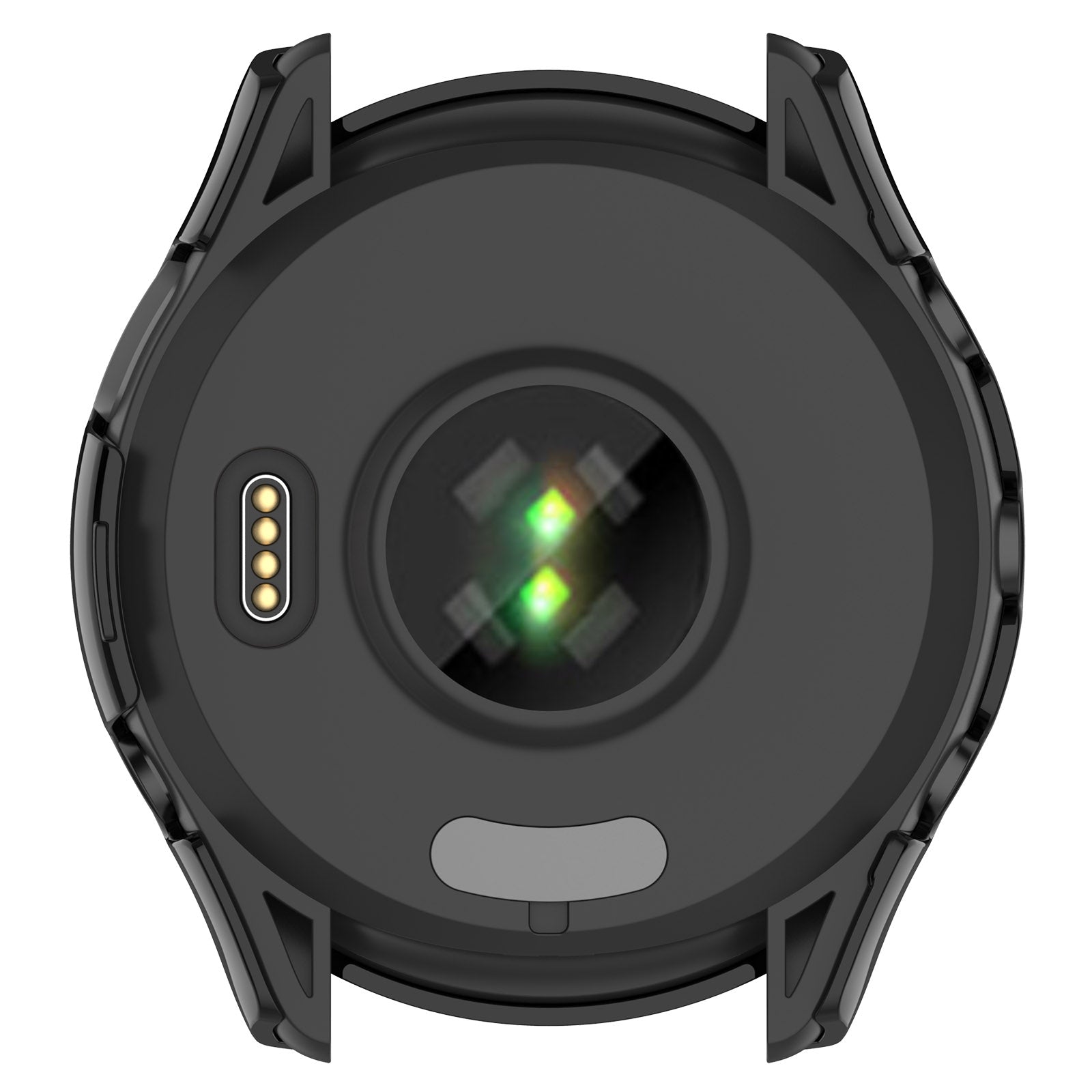 For Garmin Forerunner 265 PC + Tempered Glass Film Integrated Watch Protective Case(Black)