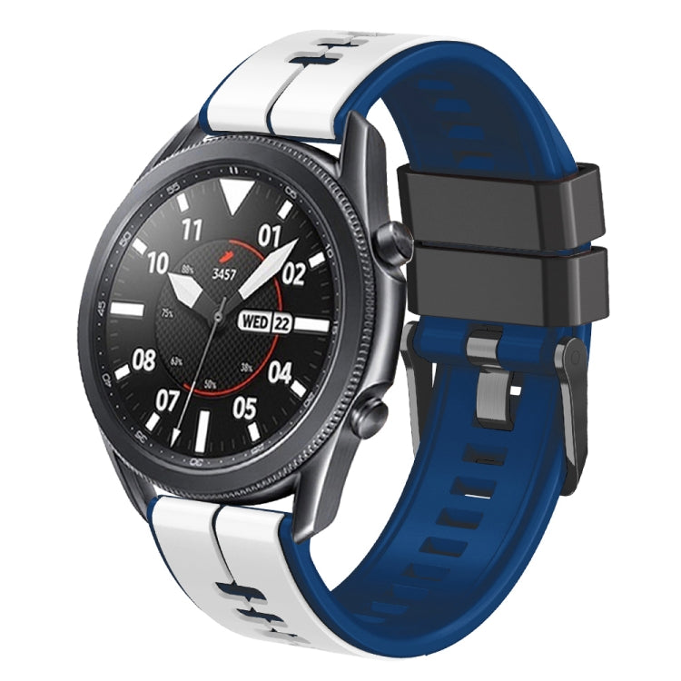 Universal Vertical Line Two-Color Silicone Watch Band