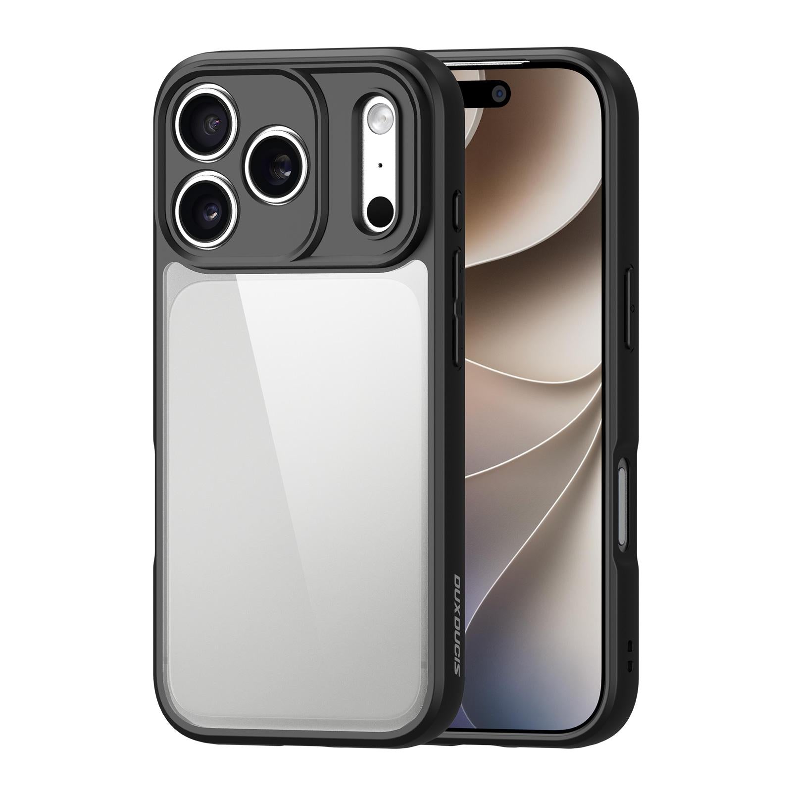 Compatible with iPhone 18 Pro DUX DUCIS Aimo Series Frosted Feel Phone Case - Black