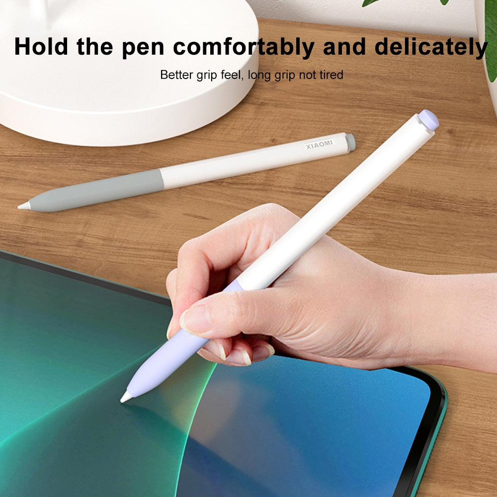 For Xiaomi Stylus Pen 2 Jelly Style Translucent Silicone Protective Pen Case(Black)