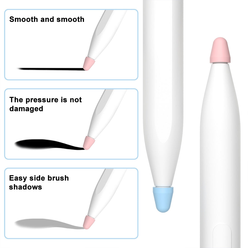 For Xiaomi Stylus Pen 2 8pcs / Set Silicone Wear-resistant Stylus Nib Cover(Black)