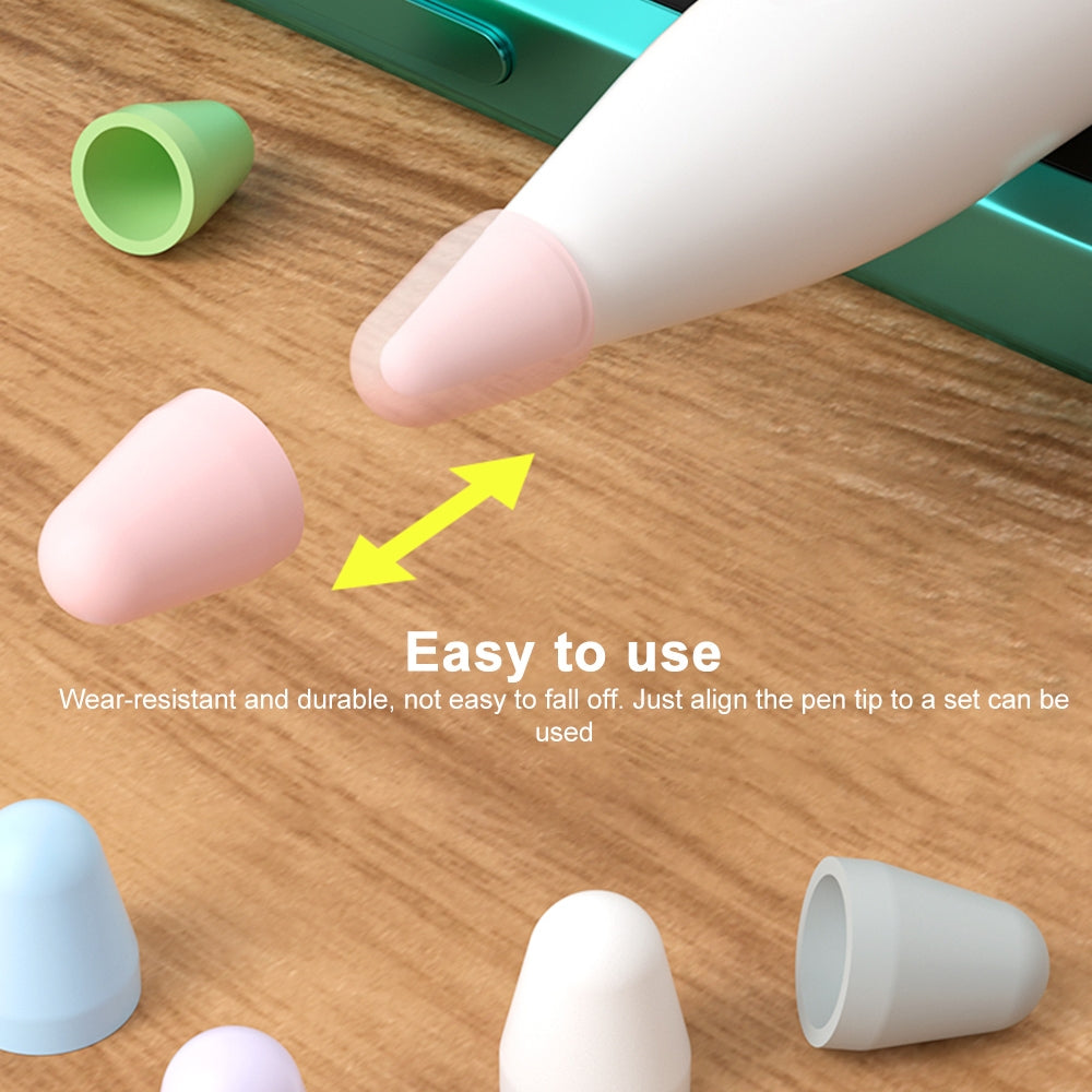 For Xiaomi Stylus Pen 2 8pcs / Set Silicone Wear-resistant Stylus Nib Cover(Black)