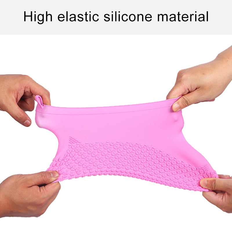 Silicone Non-slip Thickened Wear-resistant Waterproof Shoe Boots Cover, Size:S(Sapphire Blue)