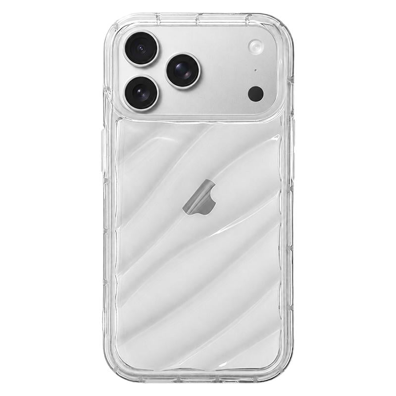 Compatible with iPhone 18 Pro Waves TPU Phone Case - Transparent