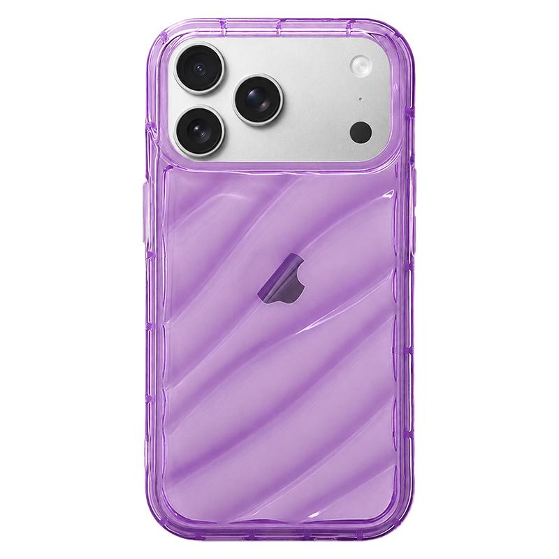 Compatible with iPhone 18 Pro Waves TPU Phone Case - Purple