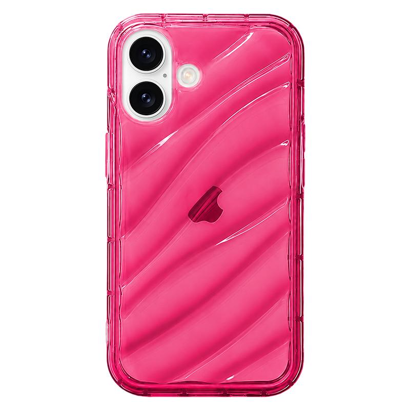 Compatible with iPhone 18 Waves TPU Phone Case - Red