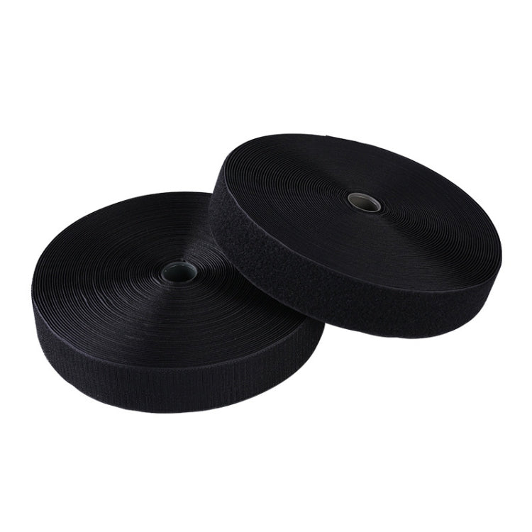 3cm Wide Nylon Clothing Textile Accessories Without Glue Hook and Loop Fastener(Black)