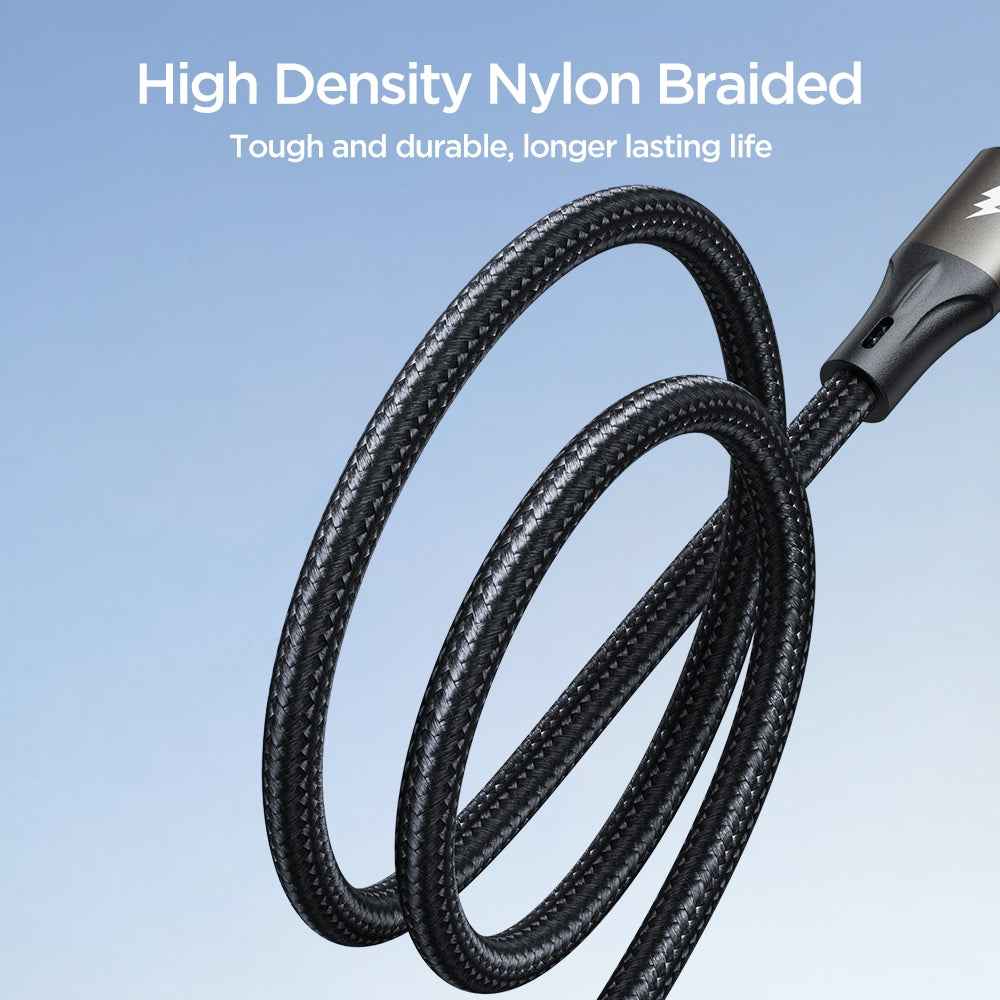 Uniqbuy For JOYROOM SA25-CC5 100W USB-C/Type-C to USB-C/Type-C Fast Charge Data Cable, Length:1.2m(Black)