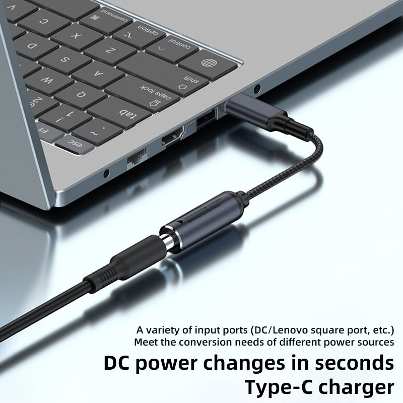 100W Big Square USB Female to USB-C / Type-C Male Computer Charging Adapter For Lenovo Thinkpad/ThinkBook/Xiaoxin