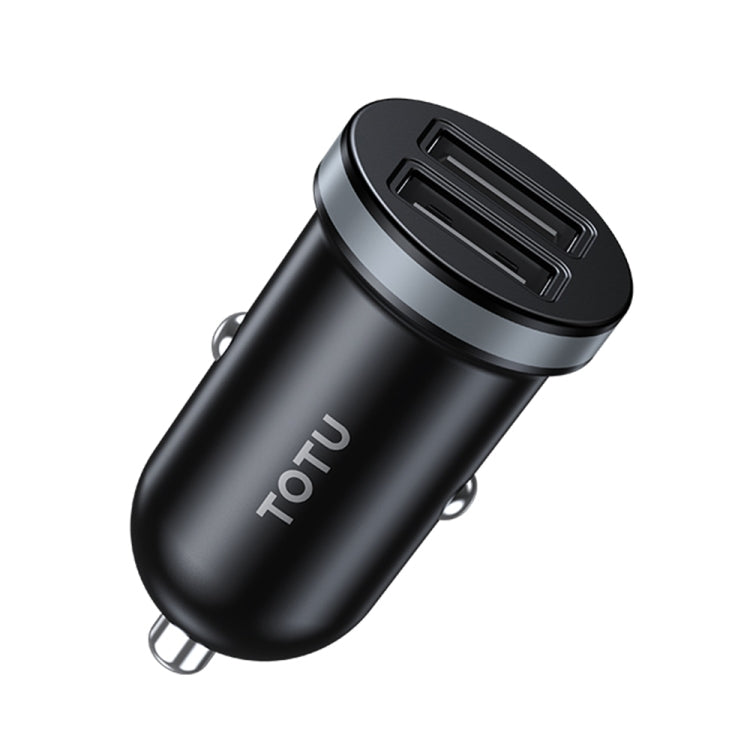 TOTU CC-3 2.1A Dual USB-A Port Car Charger(Grey)