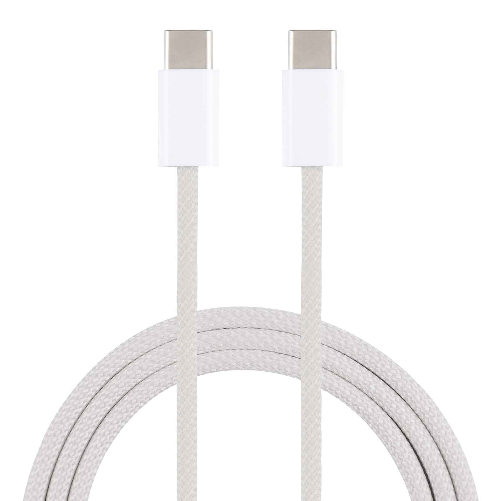Uniqbuy For 1m USB-C / Type-C to Type-C Macaron Braided Charging Cable(Grey)