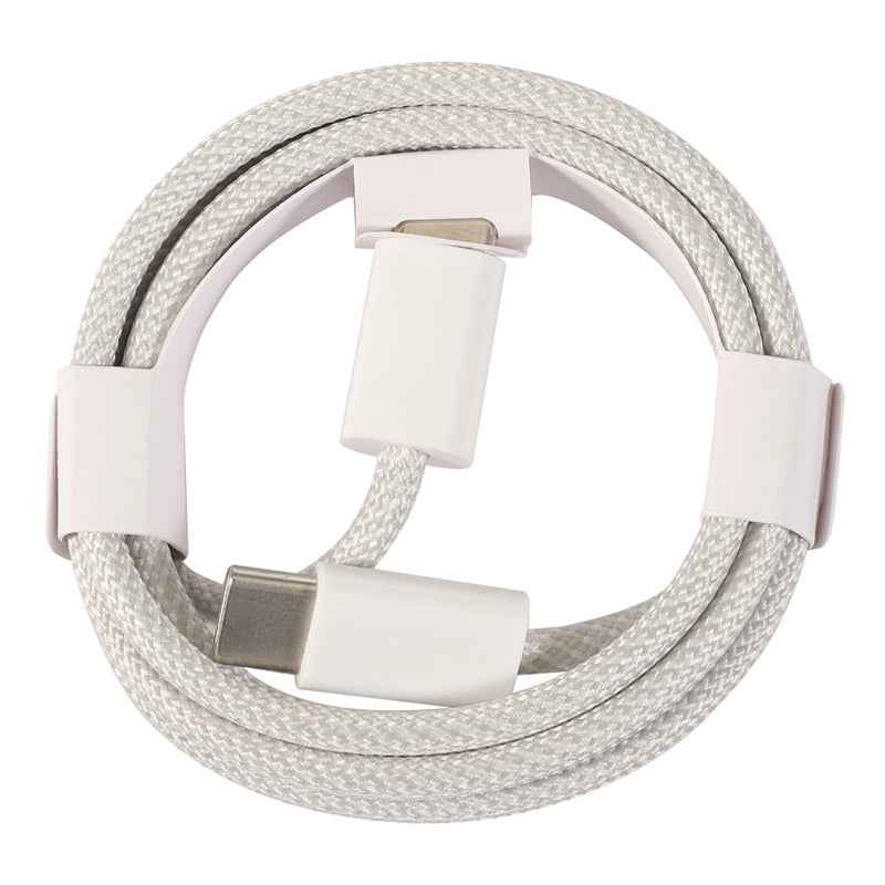 Uniqbuy For 1m USB-C / Type-C to Type-C Macaron Braided Charging Cable(Grey)