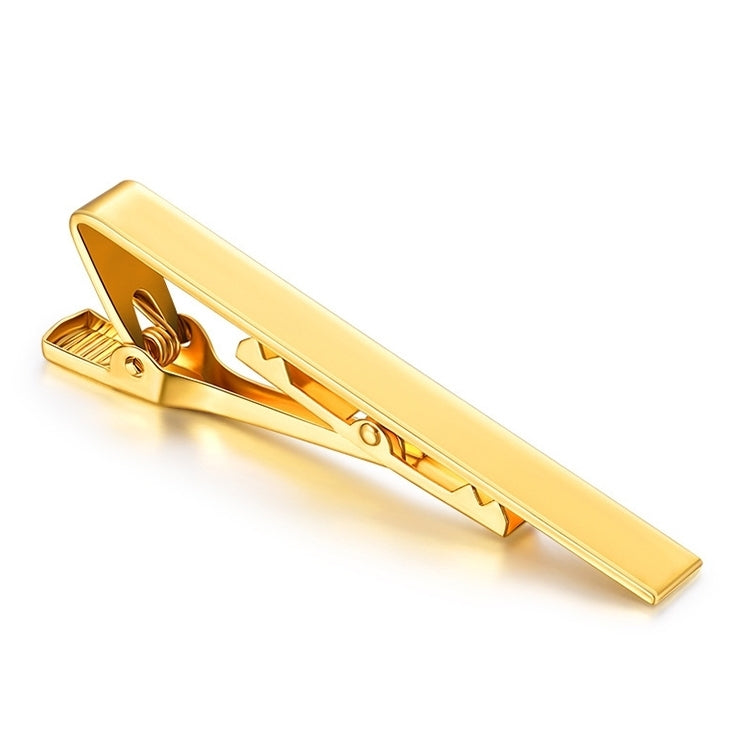 Electroplated Copper Colored Men Tie Clip(Z1040 Gold)