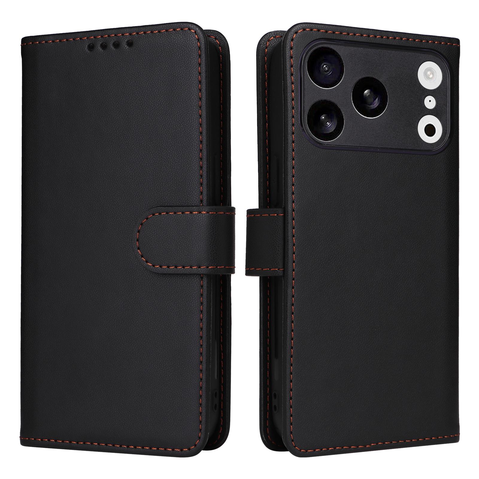 Compatible with iPhone 18 Pro & 17 Pro BETOPNICE BN-005 2 in 1 Detachable Imitate  Leather Phone Case - Black