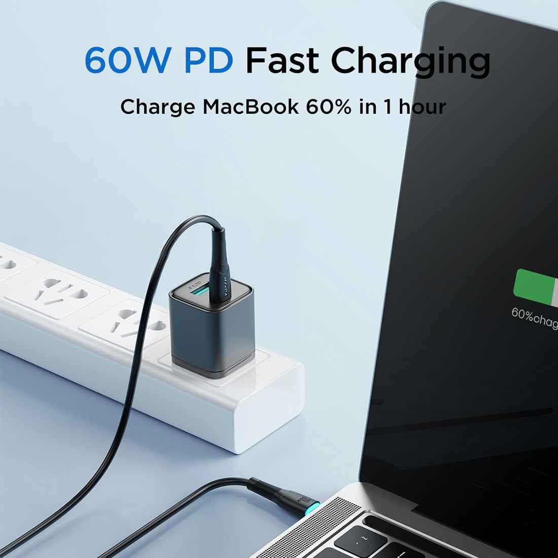Uniqbuy For JOYROOM SA32-CC3 Starry Series 60W USB-C / Type-C to USB-C / Type-C Fast Charging Data Cable, Length:1m(Black)