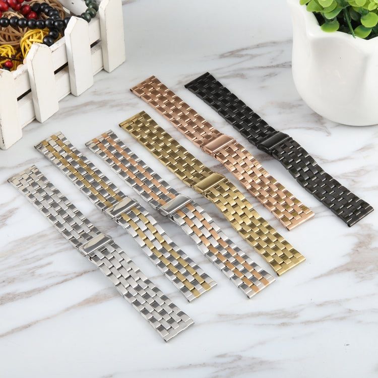 Universal Five Beads Stainless Steel Watch Band