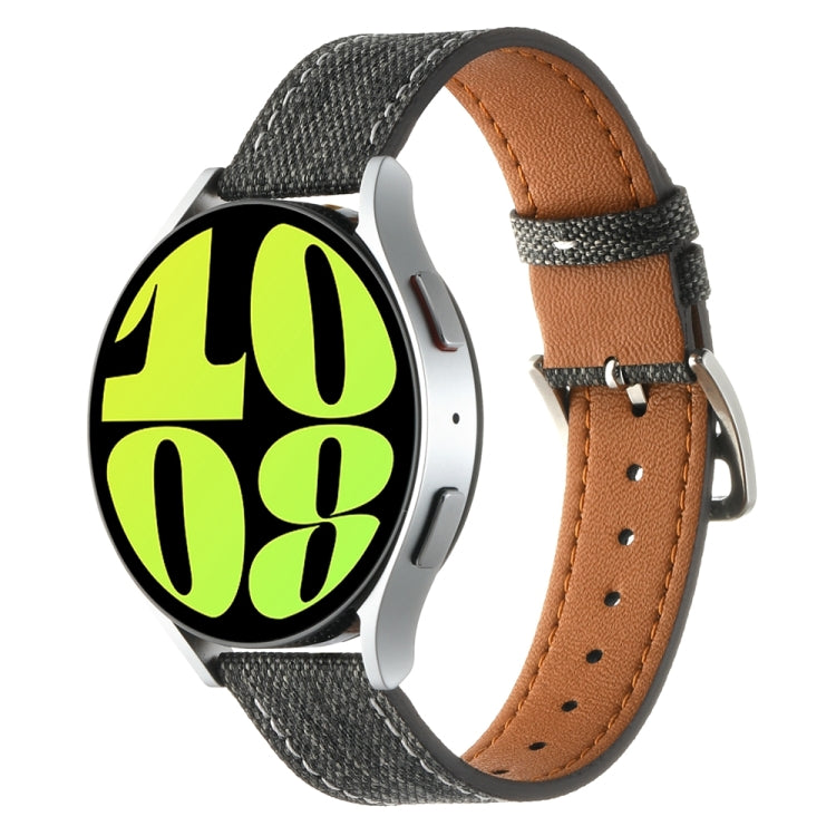 Universal Denim Leather Buckle Watch Band
