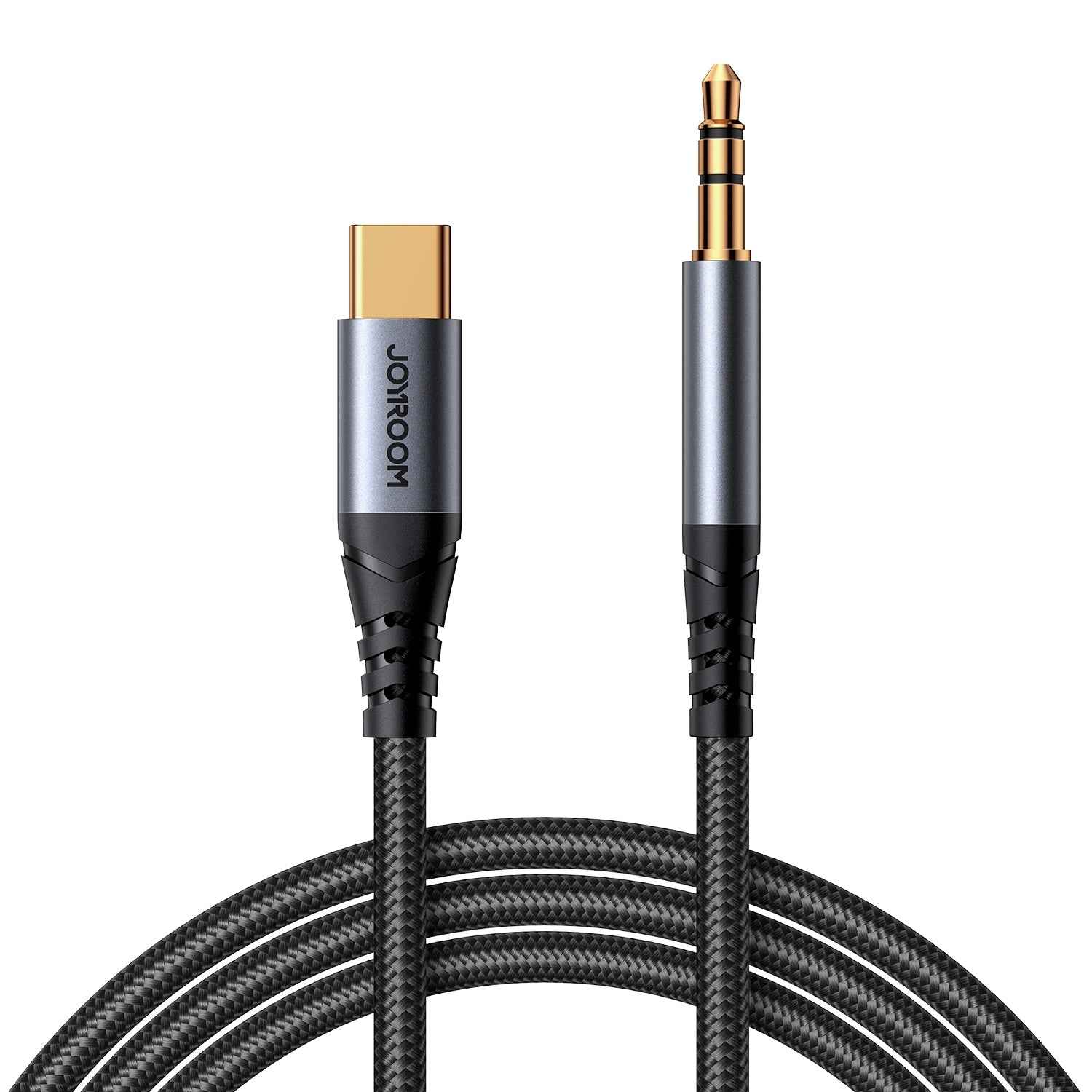 Uniqbuy For JOYROOM SY-A07 Transsion Series USB-C/Type-C to 3.5mm AUX Audio Adapter Cable, Length: 1.2m(Black)