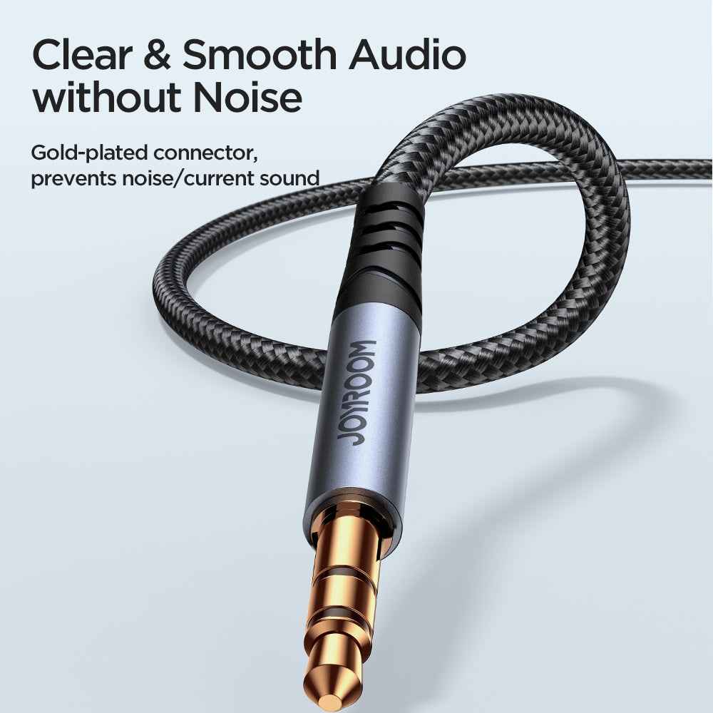 Uniqbuy For JOYROOM SY-A08 Transsion Series 3.5mm to 3.5mm AUX Audio Adapter Cable, Length: 1.2m(Black)