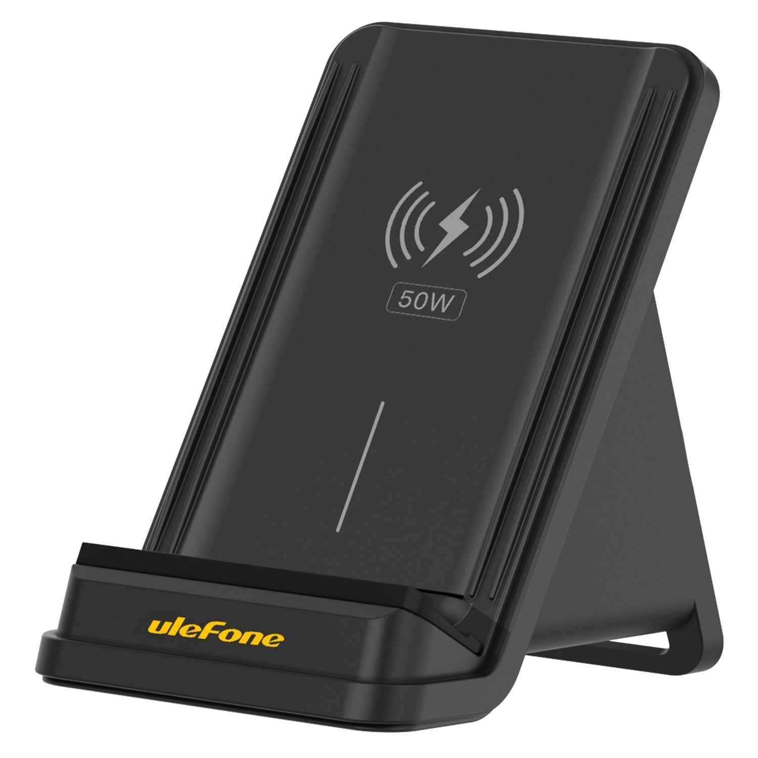Uniqbuy For Ulefone WCS01 50W Air-cooled Wireless Charger Stand(Black)