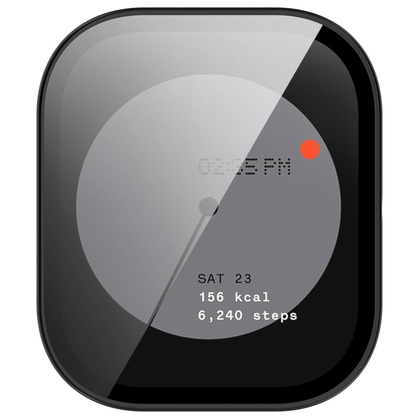 For CMF Watch Pro D395 PC + Tempered Film Integrated Watch Protective Case(Black)