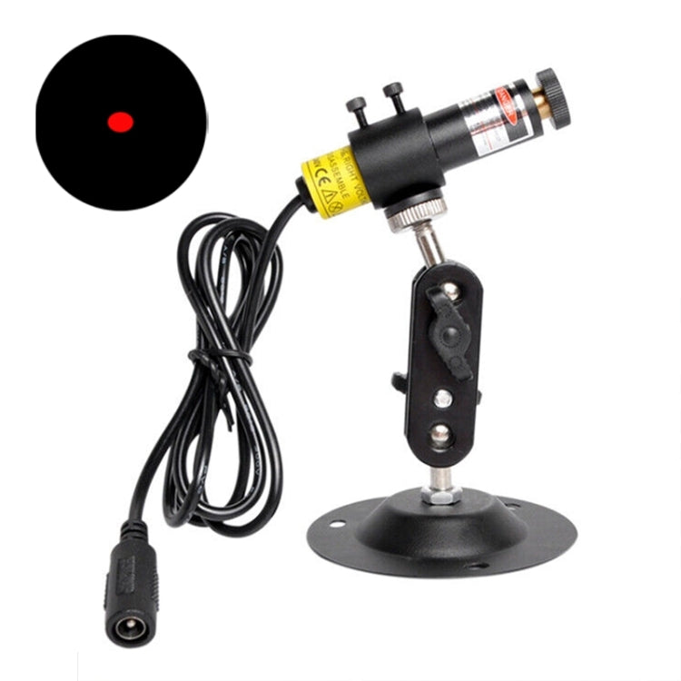 20mw Dot Red Light Adjustable Infrared Laser Positioning LED Work Light with Holder(EU Plug)