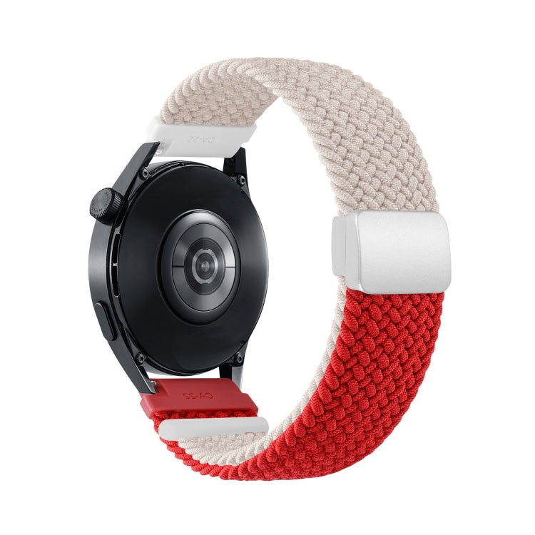 Two-color Magnetic Braided Nylon Watch Band
