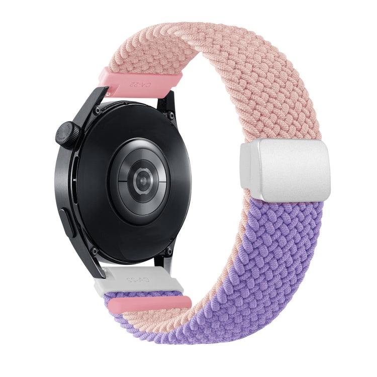 Two-color Magnetic Braided Nylon Watch Band
