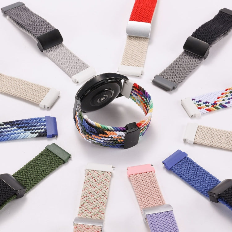 Two-color Magnetic Braided Nylon Watch Band