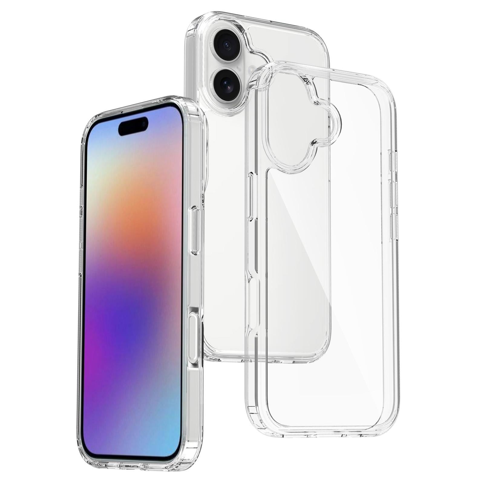 Compatible with iPhone 18 Scratchproof Acrylic TPU Phone Case - Transparent