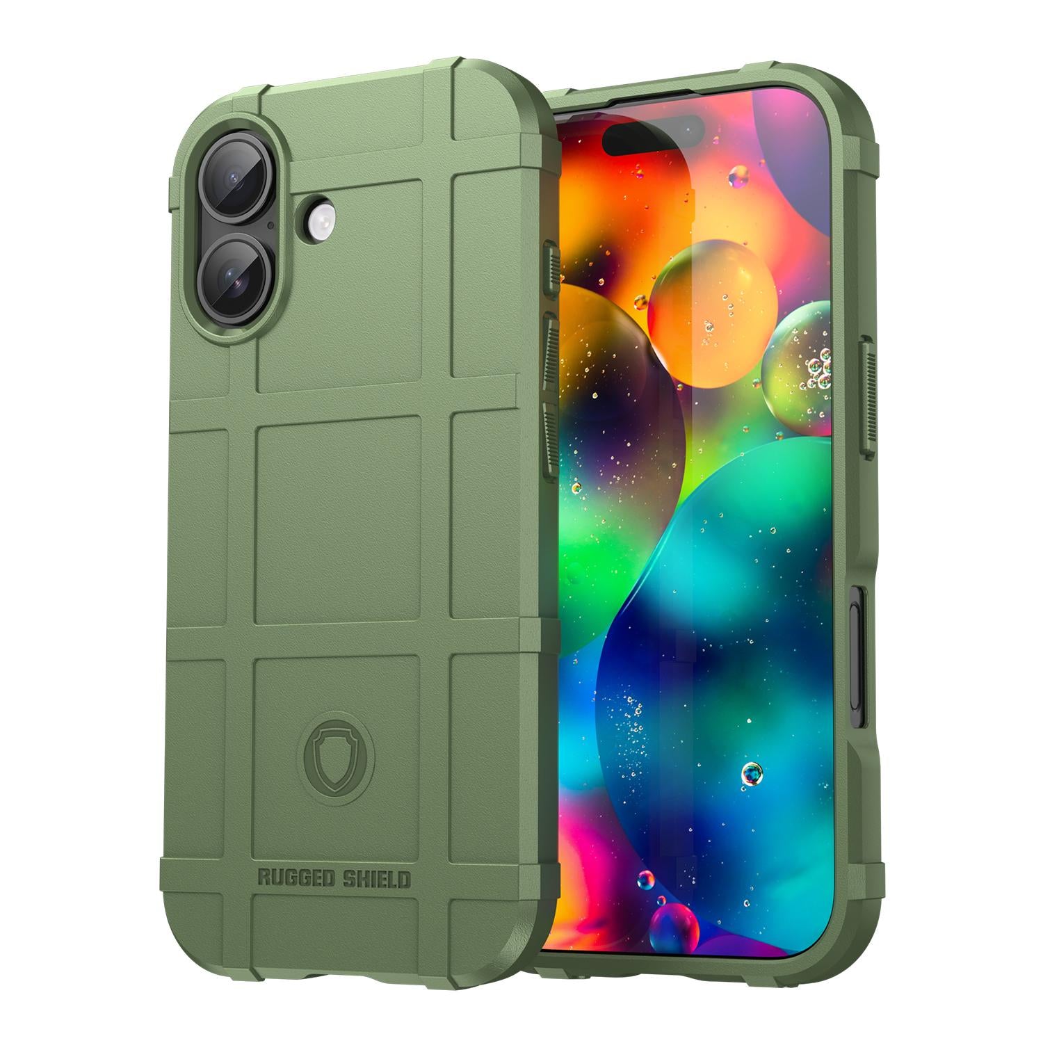 Compatible with iPhone 18 Full Coverage Shockproof TPU Phone Case - Green