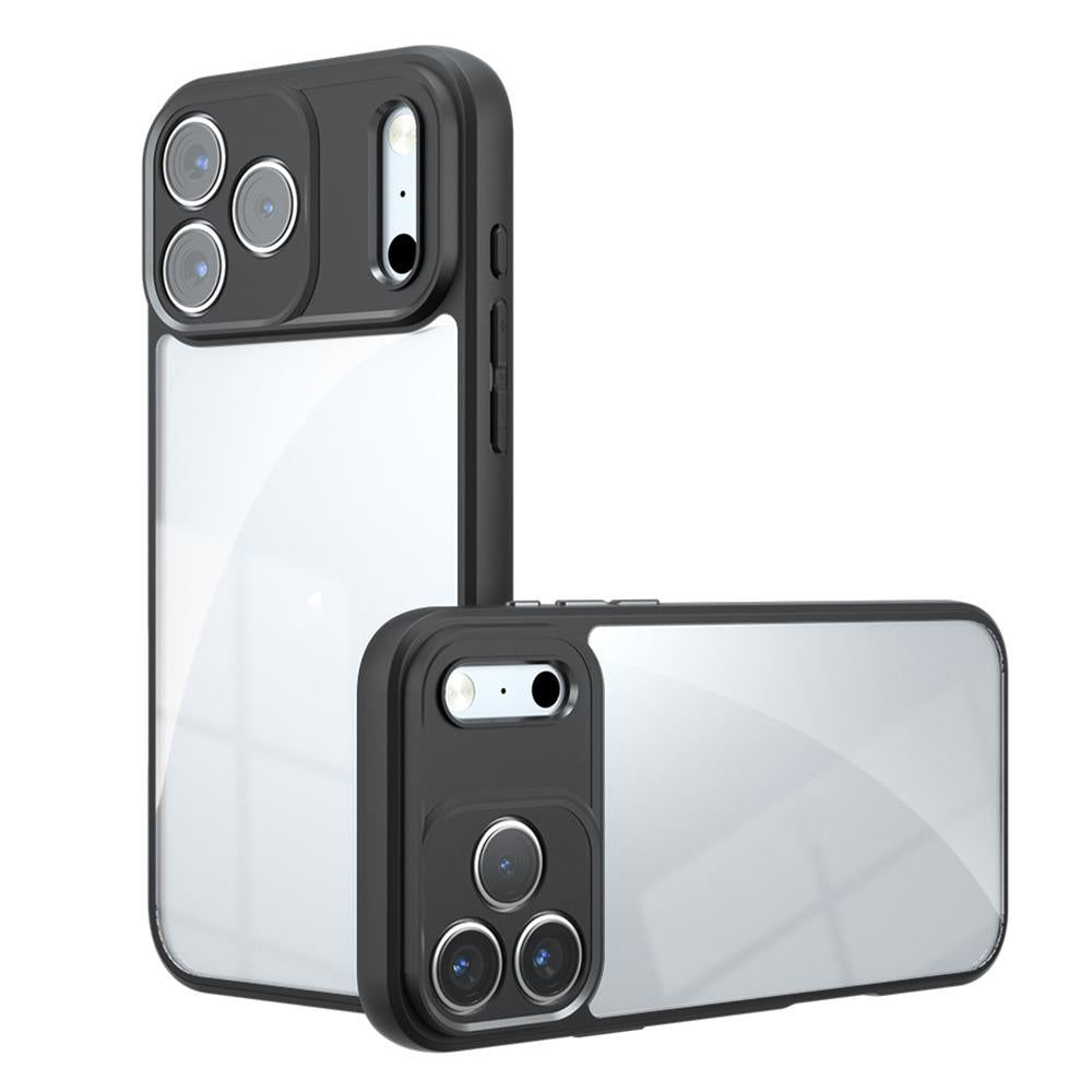 Compatible with iPhone 18 Pro Armor Precise Hole PC Dual-Layer TPU Phone Case - Transparent
