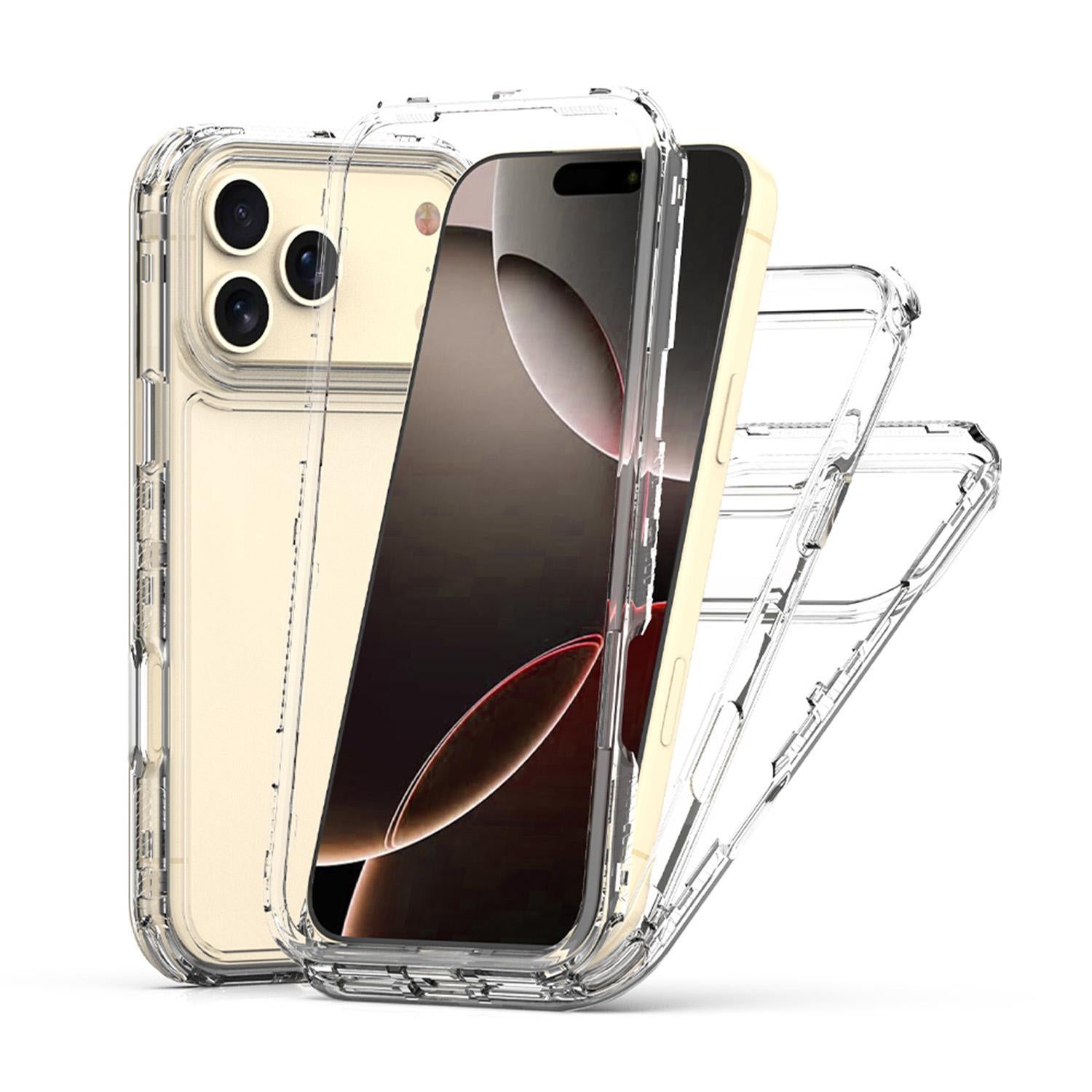 Compatible with iPhone 18 Pro Acrylic Transparent Phone Case