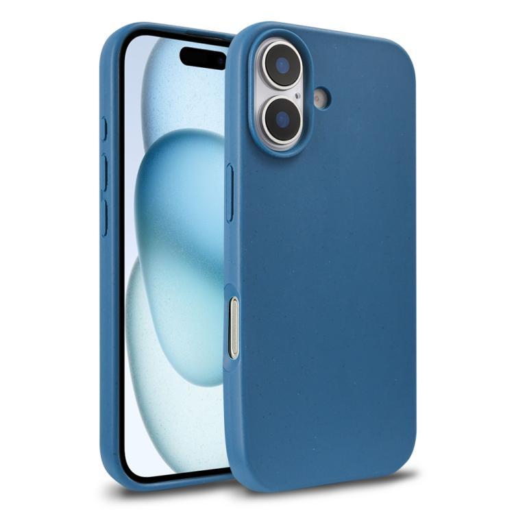 Compatible with iPhone 18 Wheat Straw TPU Phone Case - Blue