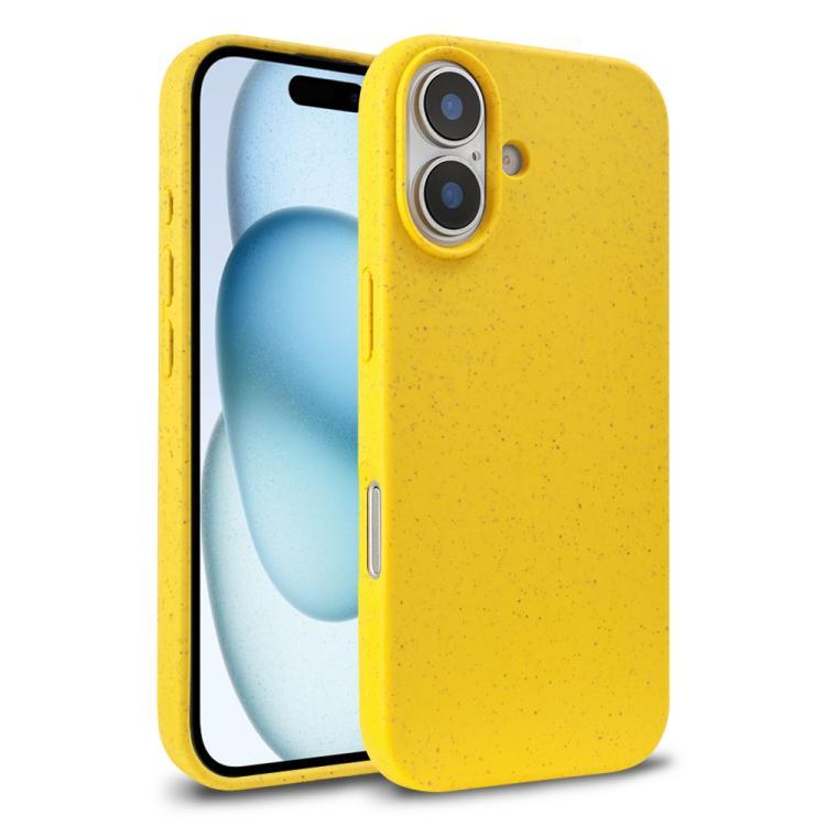 Compatible with iPhone 18 Wheat Straw TPU Phone Case - Yellow