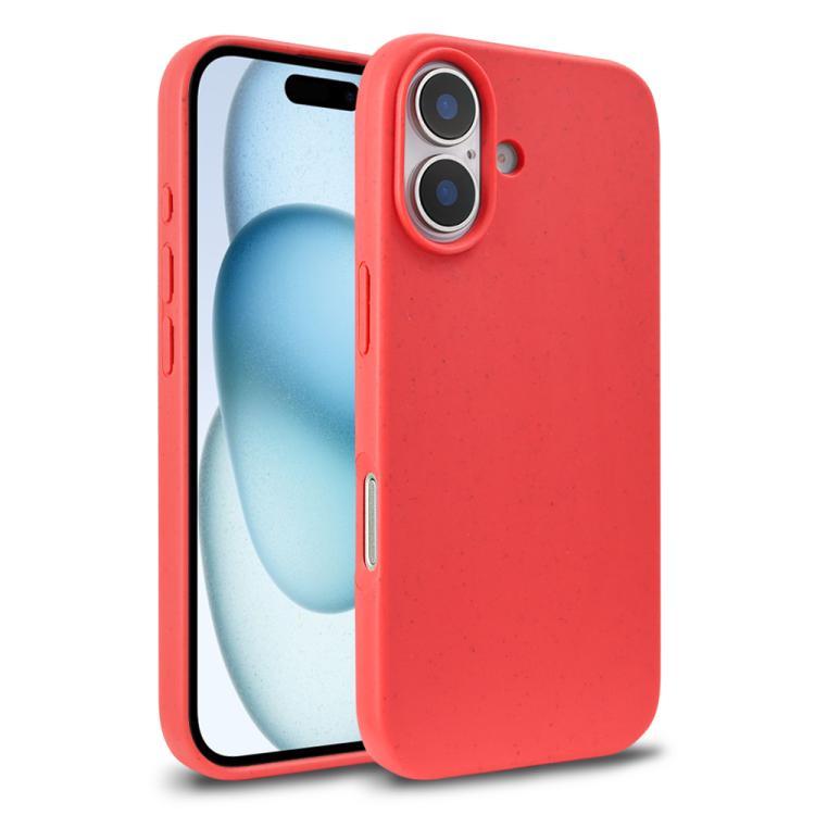 Compatible with iPhone 18 Wheat Straw TPU Phone Case - Red