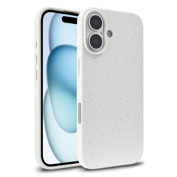 Compatible with iPhone 18 Wheat Straw TPU Phone Case - White